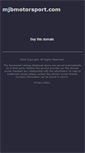 Mobile Screenshot of mjbmotorsport.com